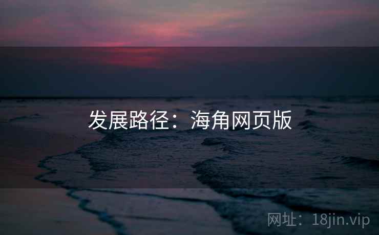 发展路径：海角网页版