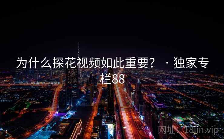 为什么探花视频如此重要? · 独家专栏88